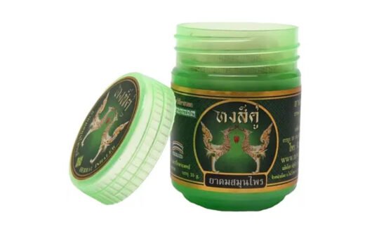 Žalias tailandietiškas žolelių inhaliatorius Green Inhaler