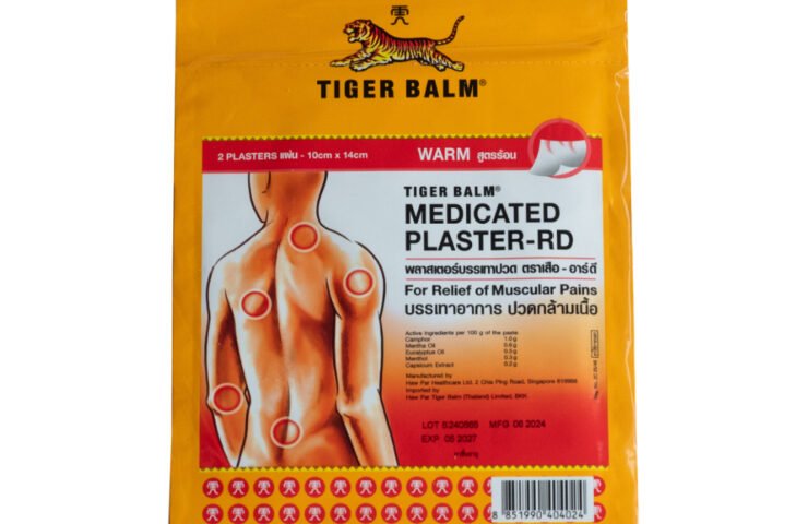 Tiger Balm Medicated Plaster-RD šildantis pleistras nuo skausmo